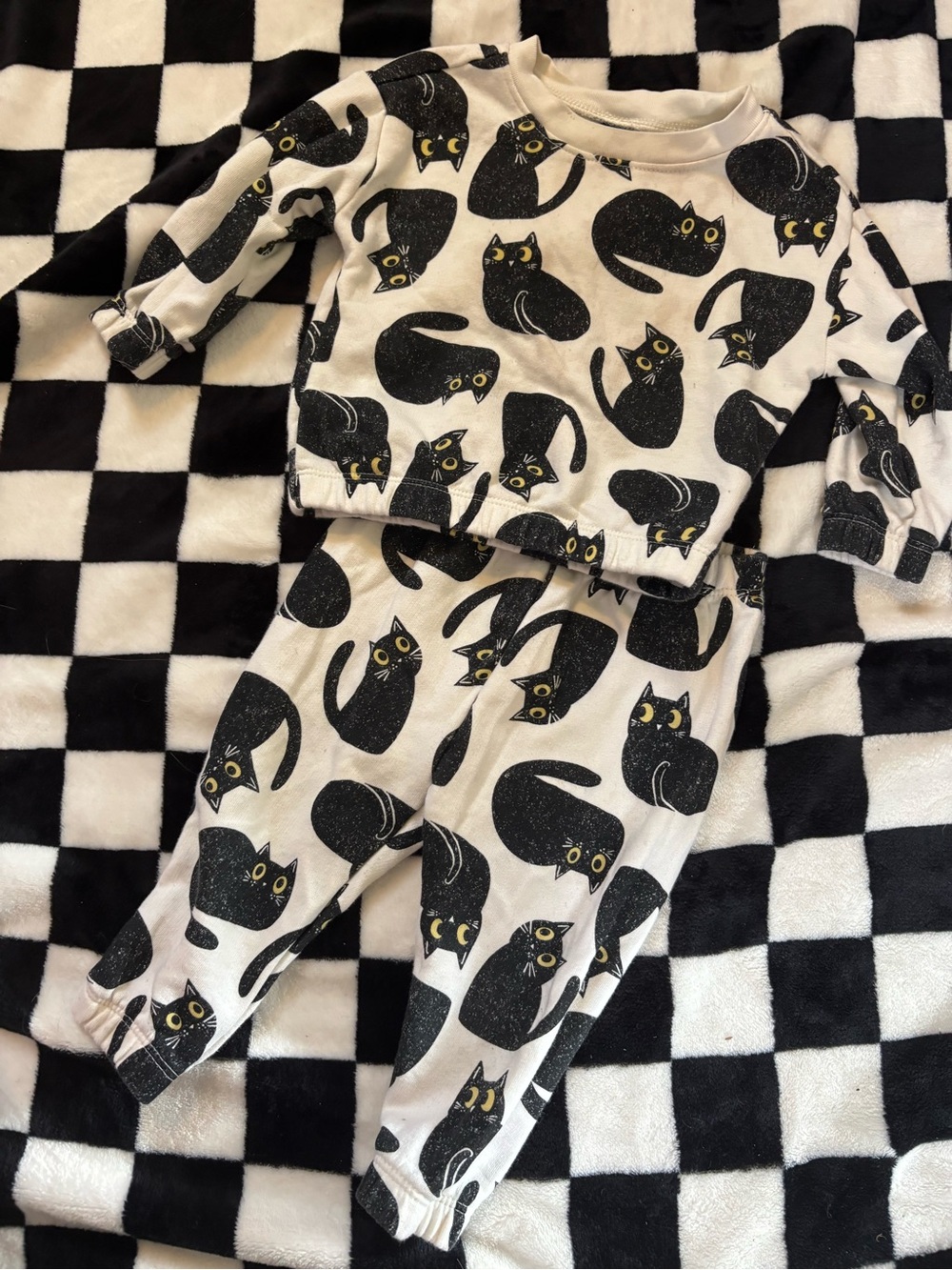 Free on bundle 6/12 month cat outfit (stained)